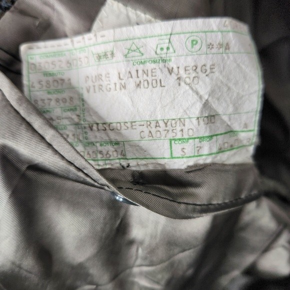 Mani by Giorgio Armani Mens Virgin Wool Blazer Size 40R - Picture 9 of 10